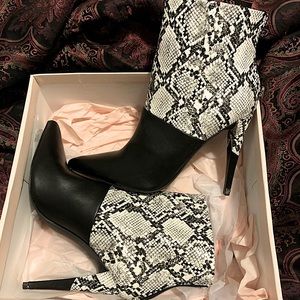 JustFab Wild Stiletto booties